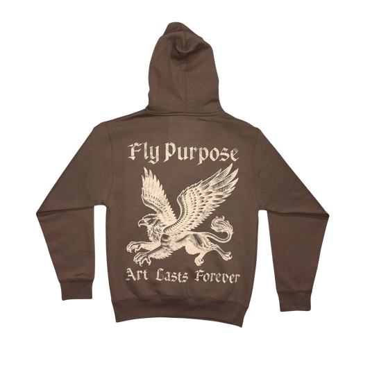 FLY PURPOSE GRIFFIN HOODIE (Brown/Cream)