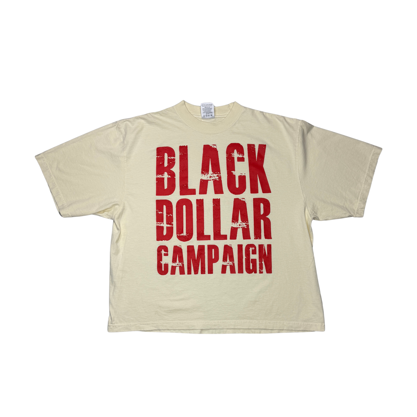 BLACK DOLLAR CAMPAIGN T-Shirt (Cream/Red)