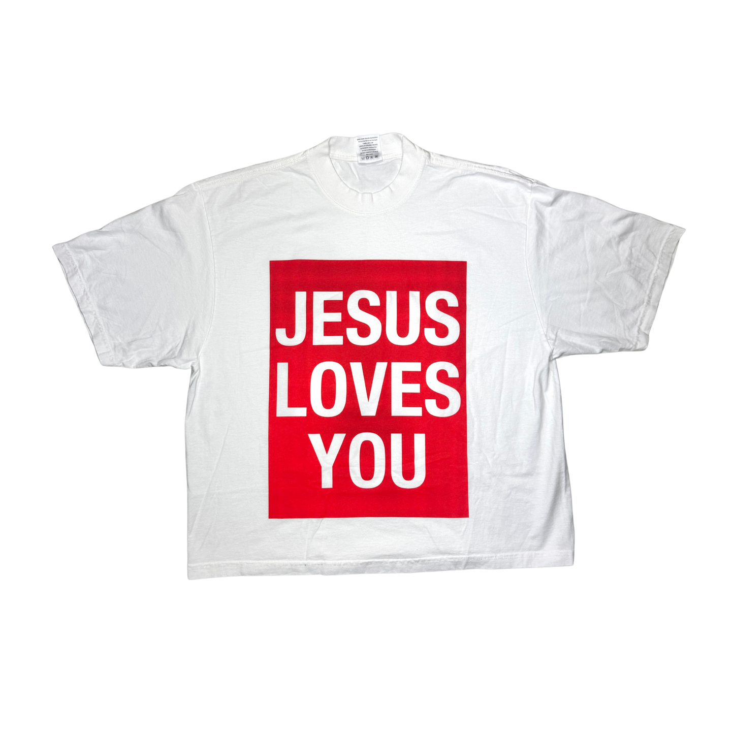 FLY PURPOSE JESUS LOVES YOU T-Shirt (White/Red)