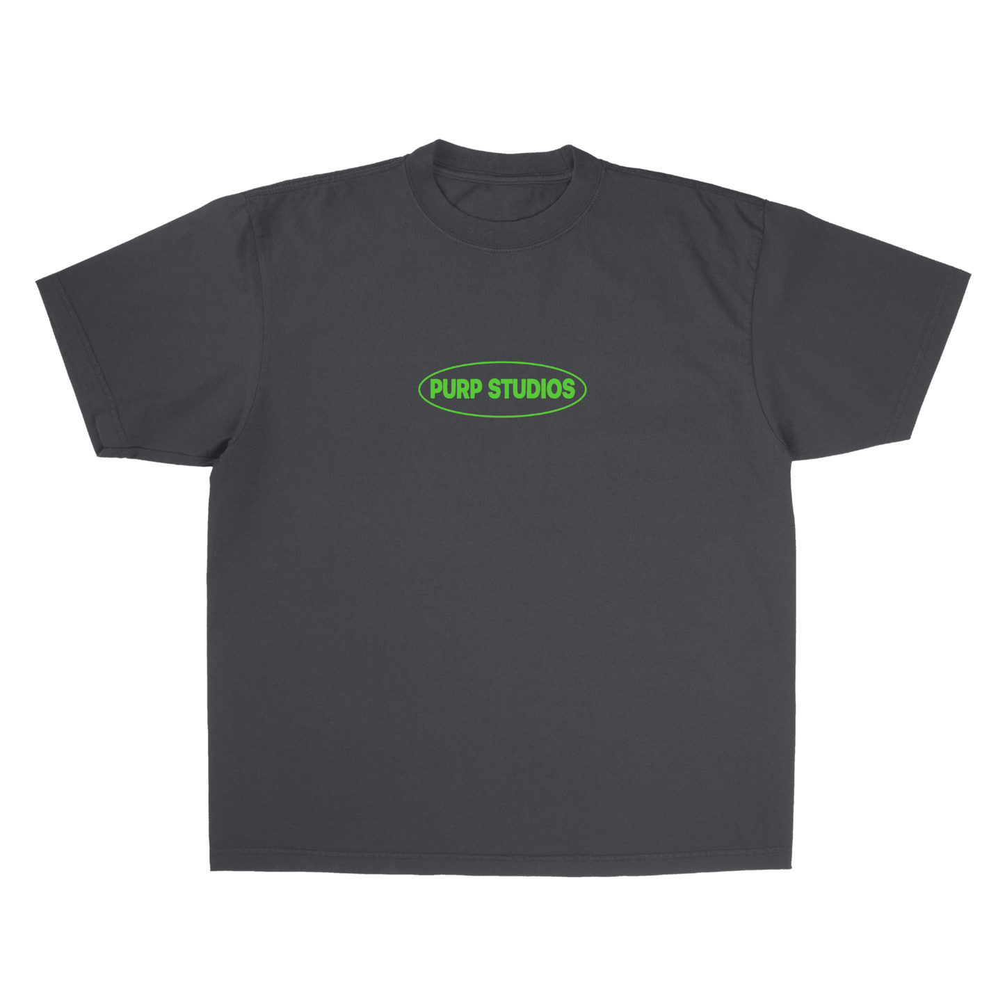 PURP STUDIOS BELIEVE IN YOURSELF BLACK BOY TEE (Smoke Grey/Electric Green)