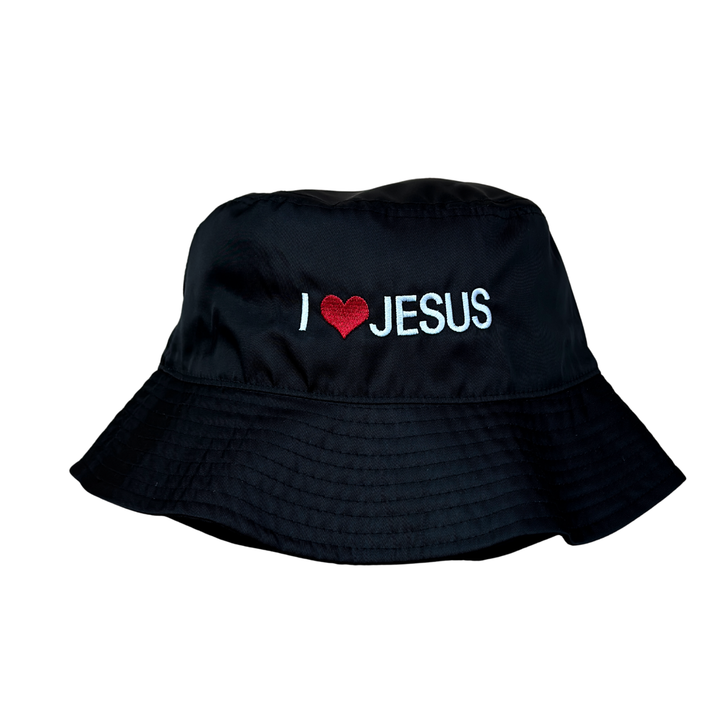 I Love Jesus Bucket Hat (Black/White)
