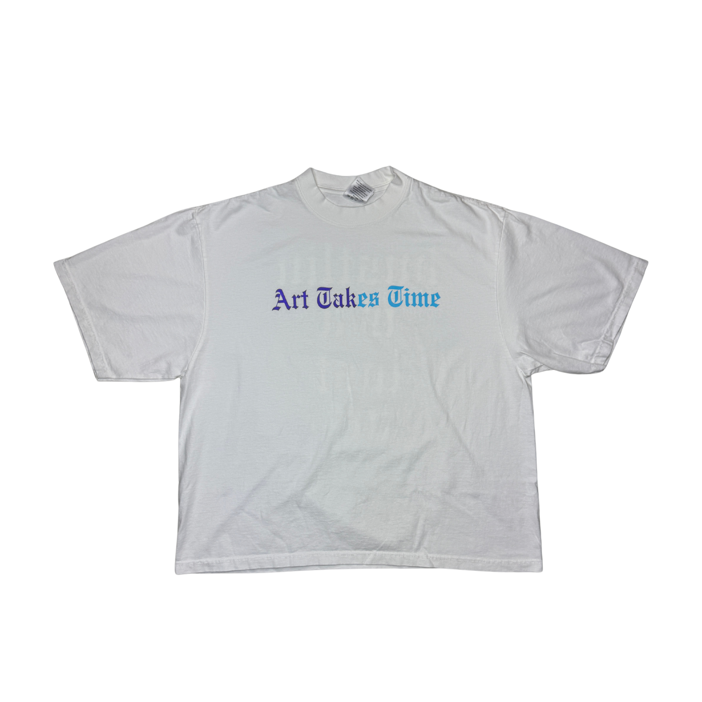 FLY PURPOSE HUSTLIN IS A LOST ART TEE (White/Aqua/Purple)