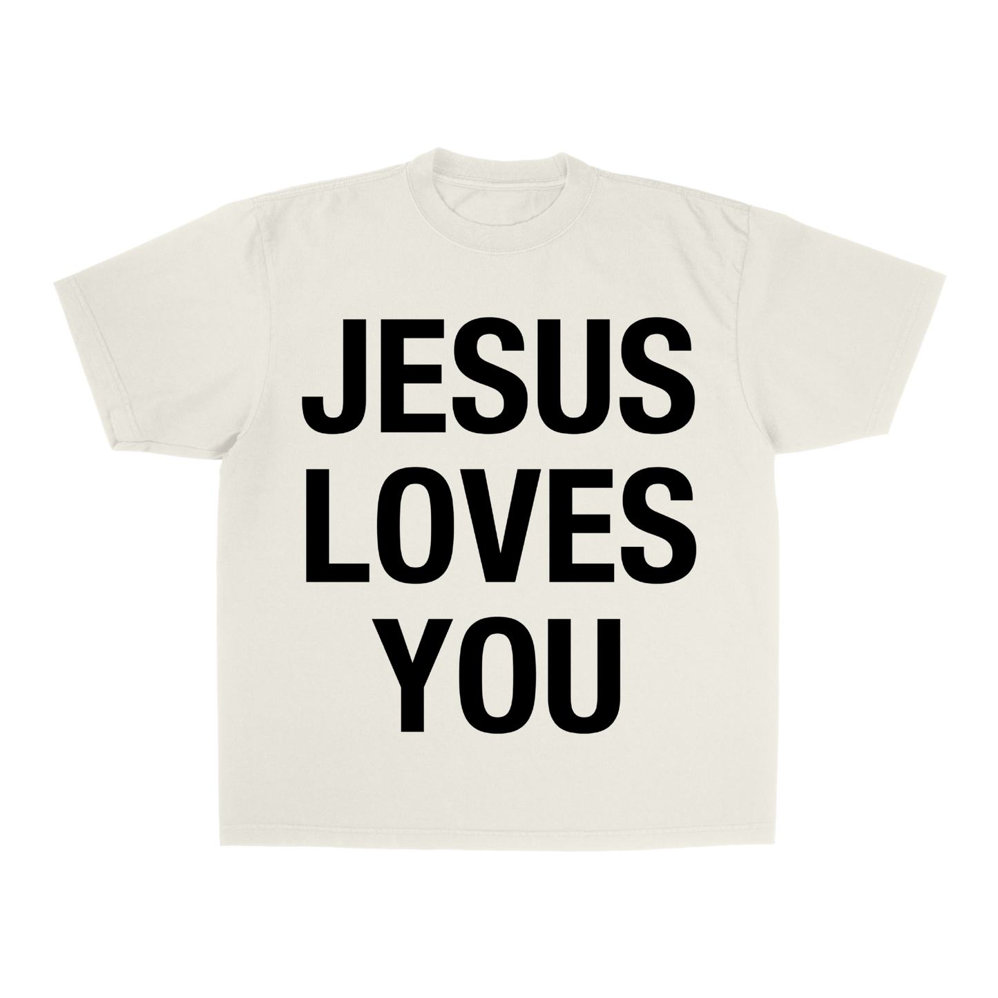 PURP STUDIOS JESUS LOVES YOU TEE (Off White/Black)