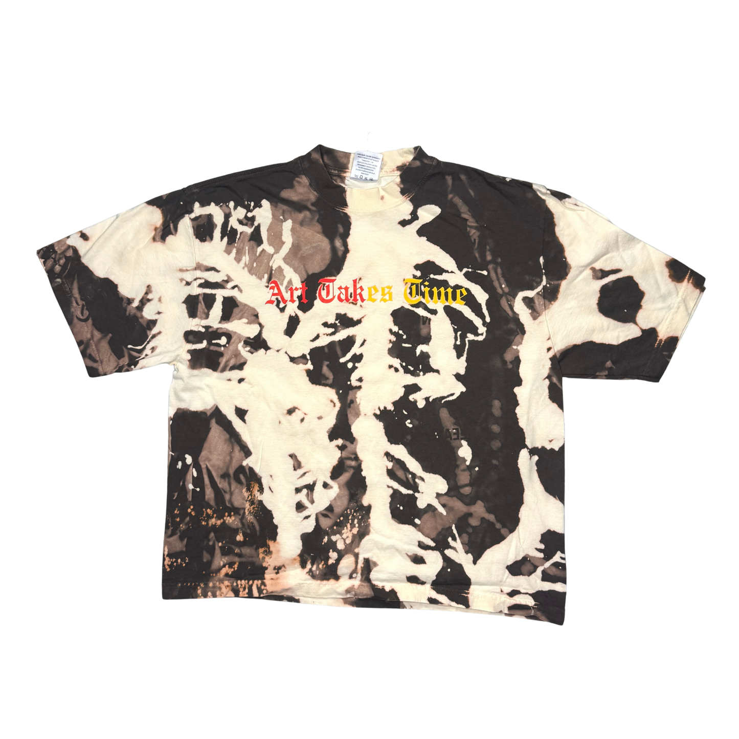 FLY PURPOSE HUSTLIN IS A LOST ART BUSSDOWN TEE (Brown/Red/Yellow)