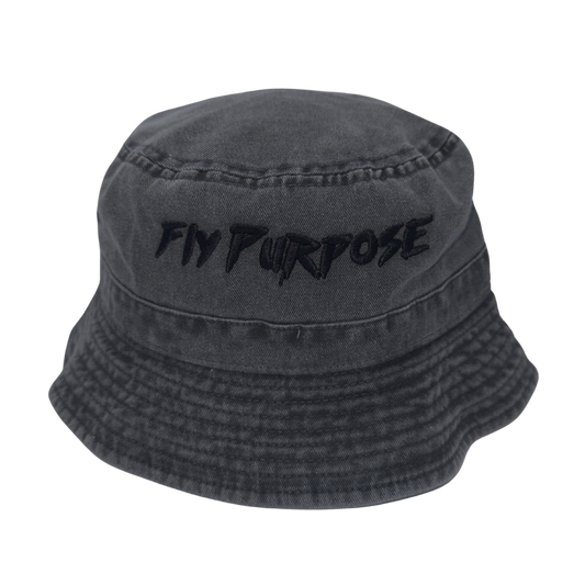 FLY PURPOSE Bucket Hat (Smoke/Black)