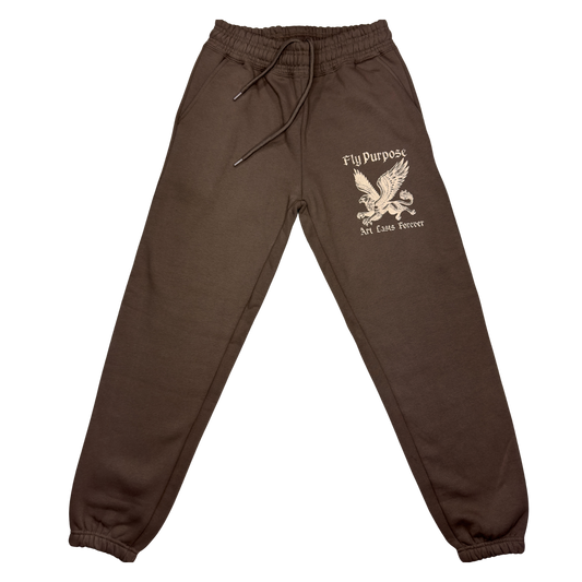 FLY PURPOSE GRIFFIN Sweat Pants (Brown/Cream)