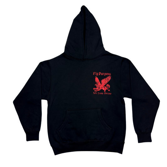 FLY PURPOSE GRIFFIN HOODIE (Black/Red)