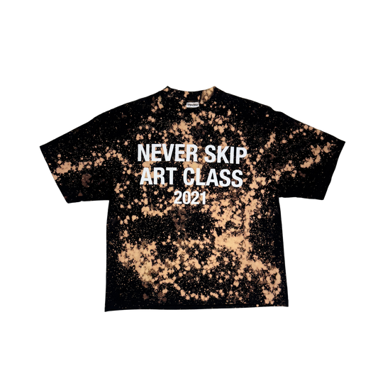 FLY PURPOSE NEVER SKIP ART CLASS BUSSDOWN-Shirt (Black/White)