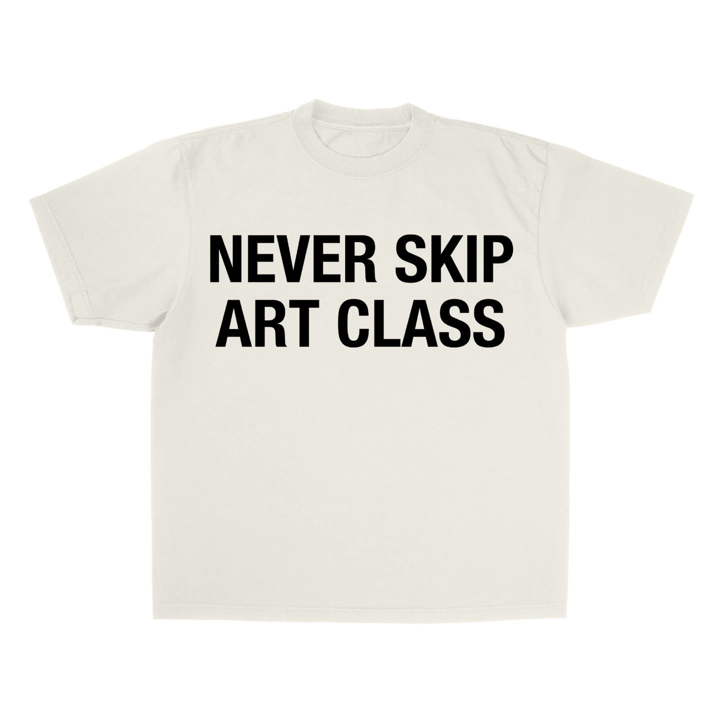 PURP STUDIOS NEVER SKIP ART CLASS TEE (Off White/Black)