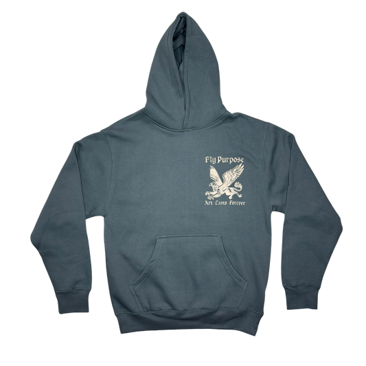 FLY PURPOSE GRIFFIN HOODIE (Astro Blue/Cream)