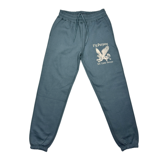 FLY PURPOSE GRIFFIN Sweat Pants (Astro Blue/Cream)