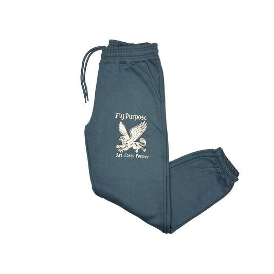 FLY PURPOSE GRIFFIN Sweat Pants (Astro Blue/Cream)