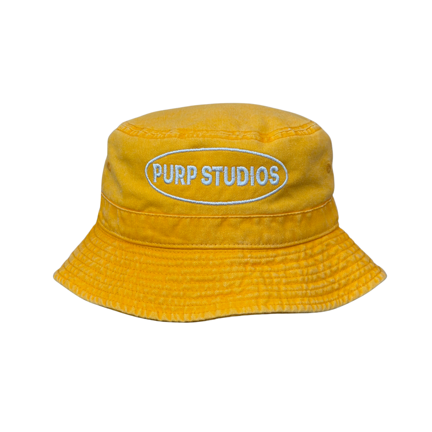 PURP STUDIOS Bucket Hat (Yellow/White)