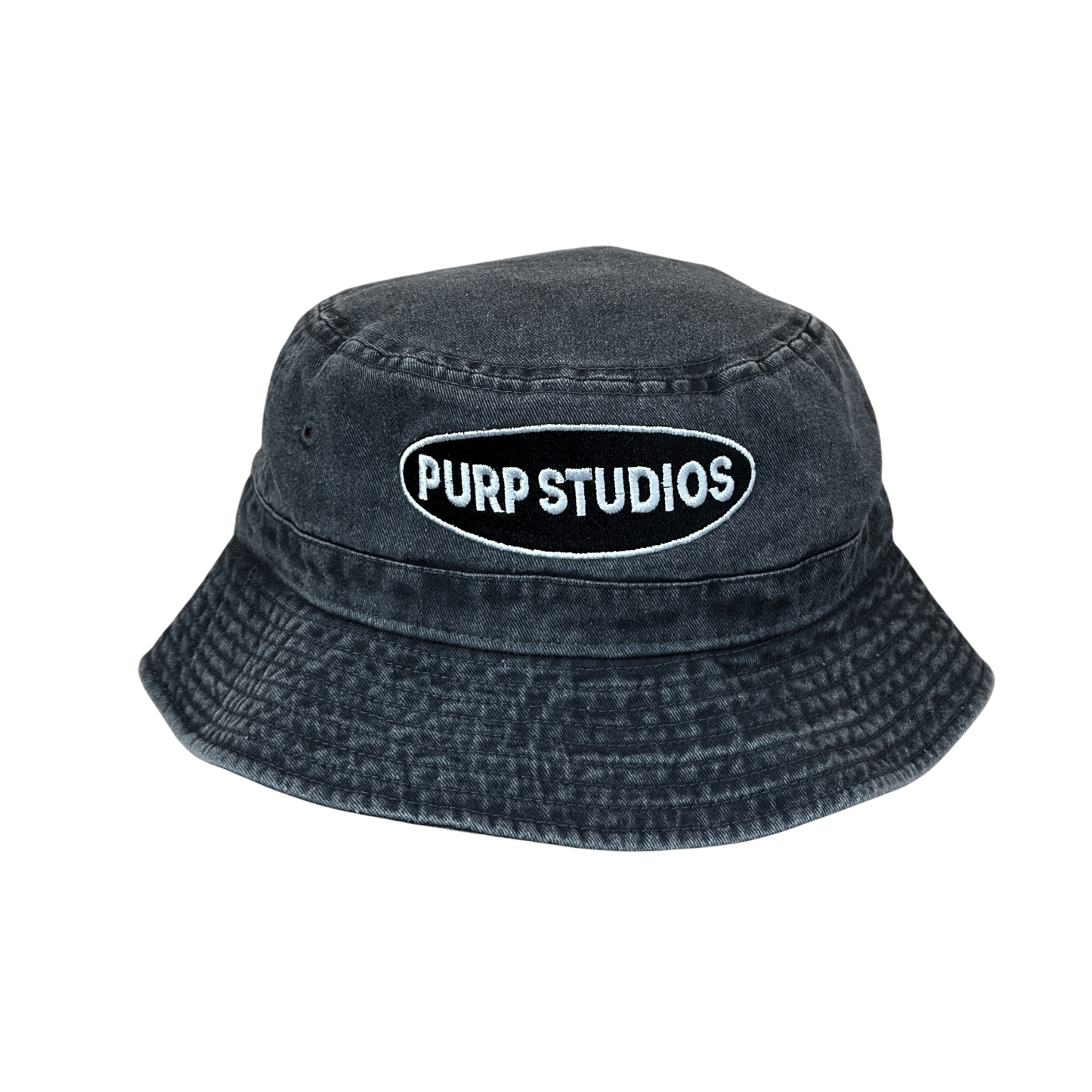 PURP STUDIOS Bucket Hat (Smoke Grey/Black & White)