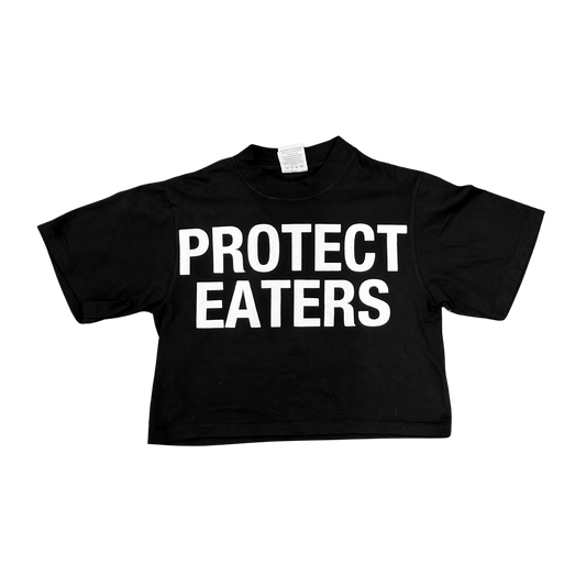 FLY PURPOSE PROTECT EATERS CROP TOP TEE (Black/White)
