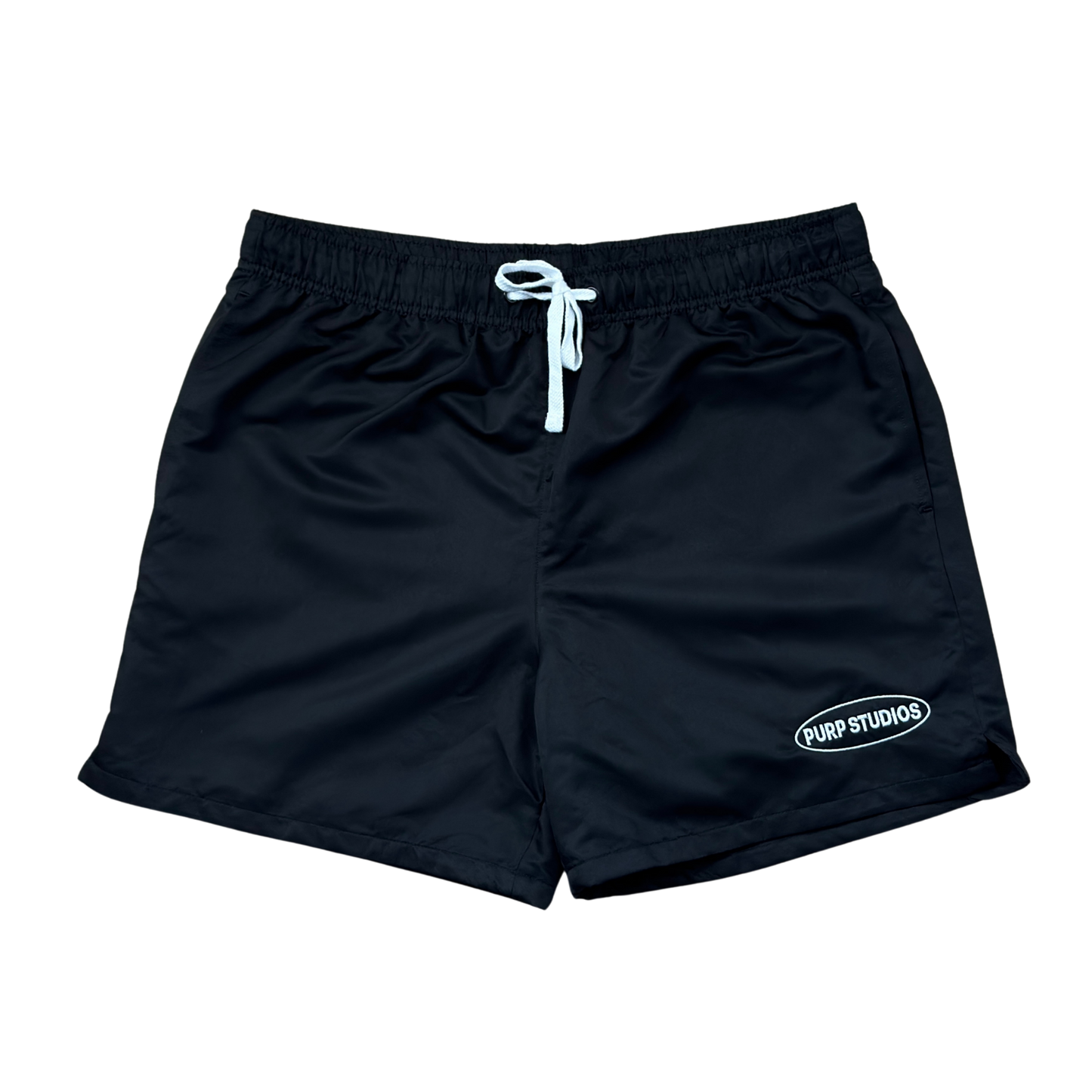 PURP STUDIOS RUNNING SHORTS (Black)
