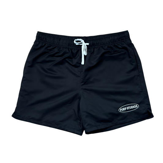 PURP STUDIOS RUNNING SHORTS (Black)