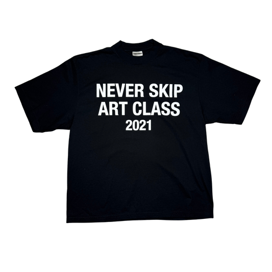 FLY PURPOSE NEVER SKIP ART CLASS Shirt (Black/White)