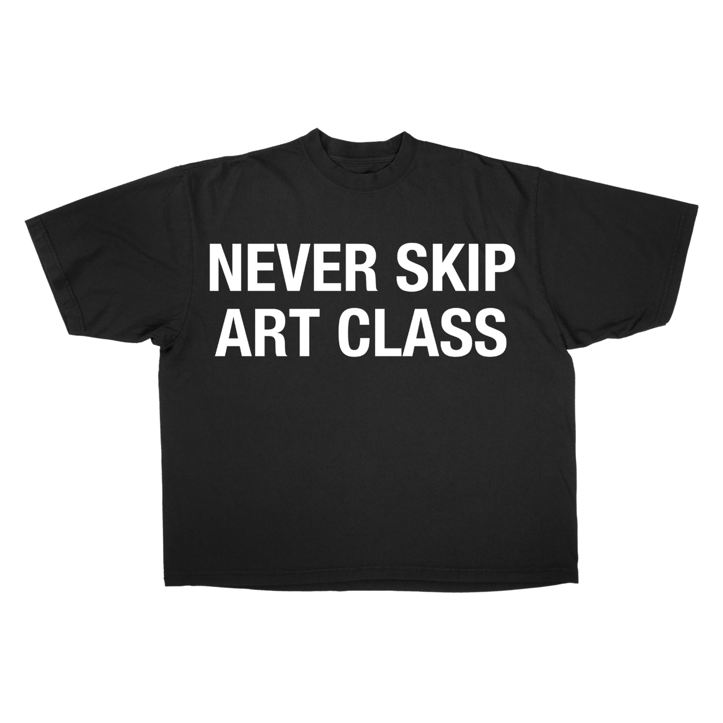 PURP STUDIOS NEVER SKIP ART CLASS TEE (Black/White)