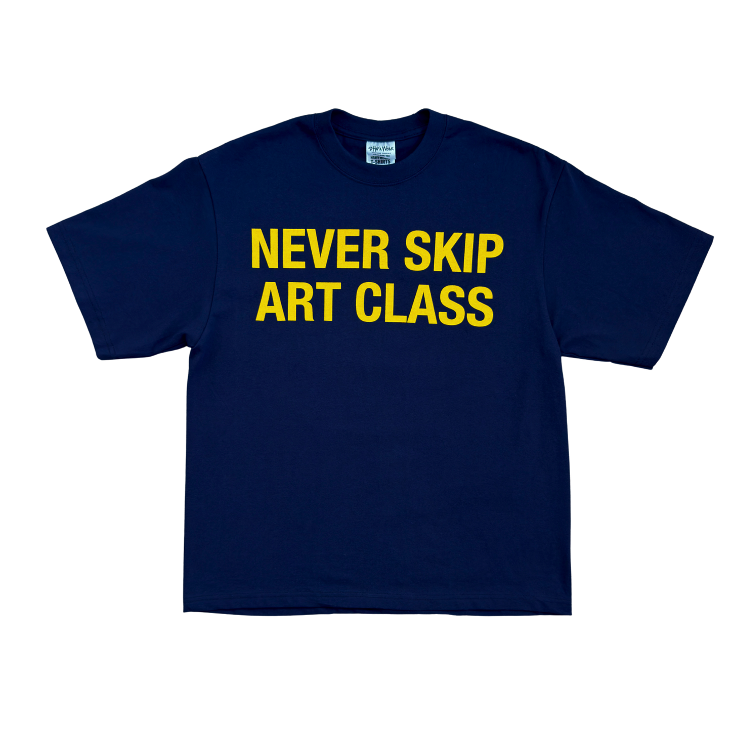 PURP STUDIOS NEVER SKIP ART CLASS TEE (Navy/Gold)